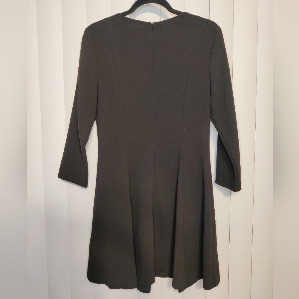 Topshop black long sleeve dress Women's size 8 - Picture 2 of 3
